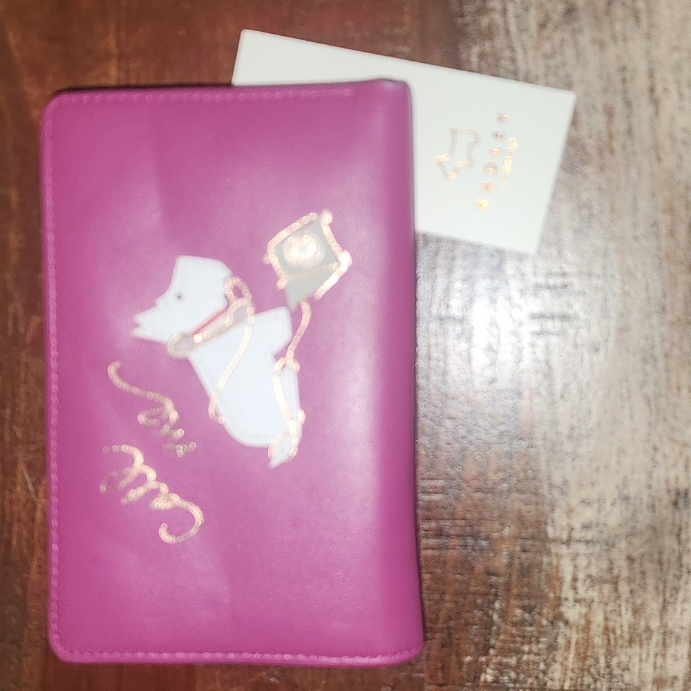 Radley London Pink Leather Scottish Dog Phone Call Me Wallet NWT Zip Snap - Picture 3 of 14